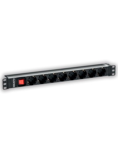 PDU TIPO REGLETA SALICRU DE 8 TOMAS SCH/SCH CON INTERRUPTOR