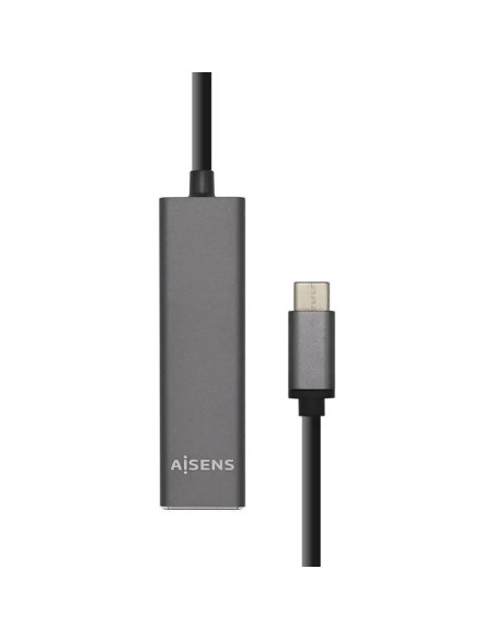 HUB USB-C 3.1 AISENS 4 PUERTOS USB-A 3.0 15CM GREY