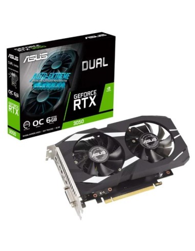 TARJETA DE VIDEO ASUS DUAL NVIDIA RTX3050 6GB OC EDITION GDRR6 PCIE 4.0