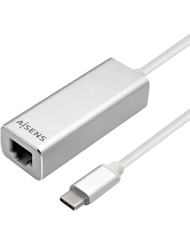 ADAPTADOR AISENS USB-C - ETHERNET RJ45 GIGABIT 15CM SILVER