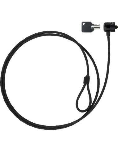 CABLE SEGURIDAD TOOQ PORTATIL CON LLAVE 1.5M BLACK