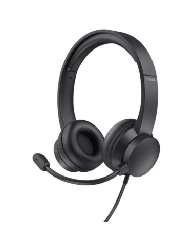 AURICULARES + MICROFONO TRUST HS-150 HEADSET 3.5MM BLACK