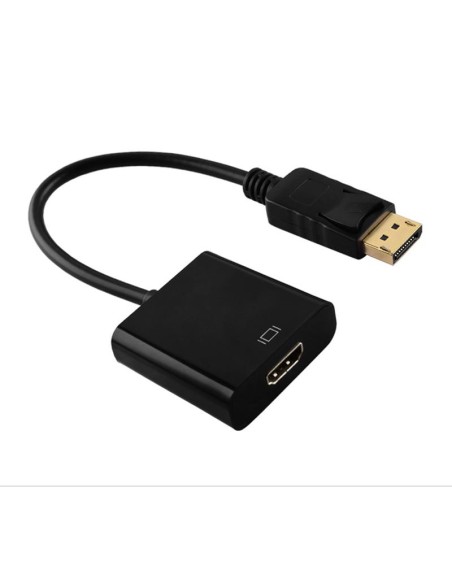 CABLE CONVERSOR ONEWAY DISPLAYPORT A HDMI DP/M-HDMI/H 15CM BLACK