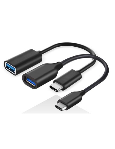 CABLE CONVERSOR ONEWAY USB-C A USB 3.0 OTG USBC/M-USB3.0/H BLACK