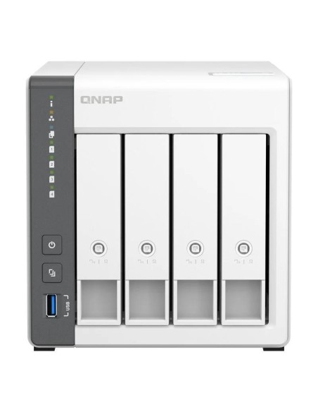 UNIDAD NAS QNAP TS-433-4G RJ45 4 BAHIAS WHITE