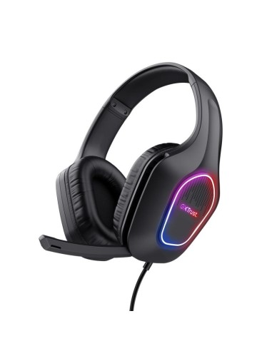 AURICULARES + MICROFONO TRUST GAMING GXT 416 ZIROX HEADSET RGB BLACK