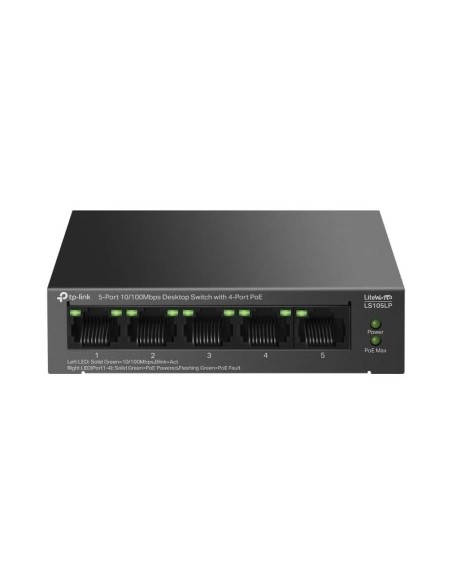 SWITCH TP-LINK ETHERNET 5 PUERTOS POE+ LS105LP