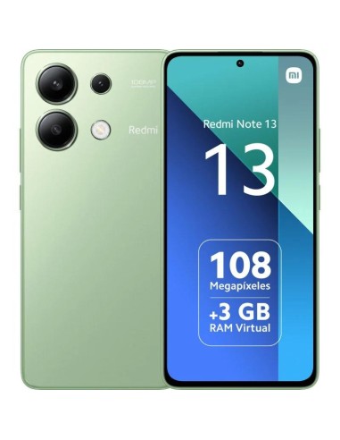 SMARTPHONE XIAOMI REDMI NOTE 13 6.67 FHD+ 8GB/256GB/108MP/NFC/4G GREEN