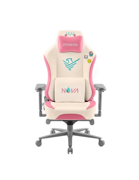 SILLA GAMING PHOENIX NOVA CUERO CREAM EDITION WHITE/PINK