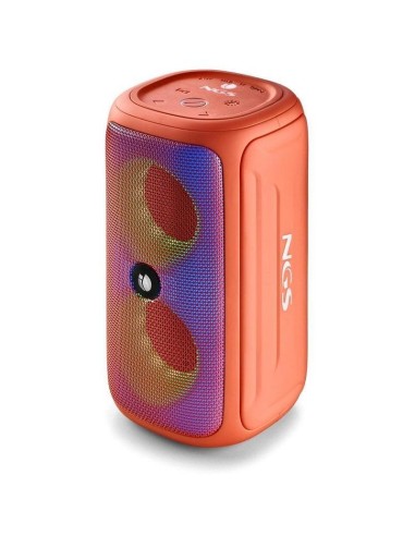 ALTAVOCES NGS ROLLER BEAST RGB PORTATIL WATERPROOF IPX5/BT/USB/AUX/FM CORAL