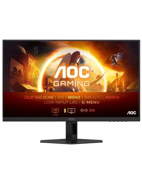 MONITOR GAMING AOC 24 IPS 180HZ MULTIMEDIA HDMI DISPLAYPORT BLACK