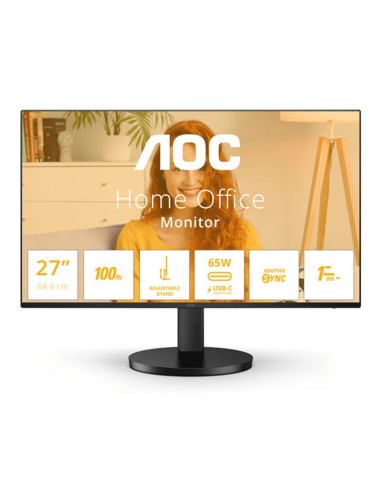 MONITOR AOC 27 100HZ QHD 2K MULTIMEDIA ERGO USB-C HDMI BLACK