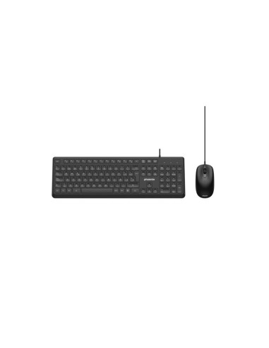 TECLADO + RATON PHOENIX USB 1200DPI BLACK