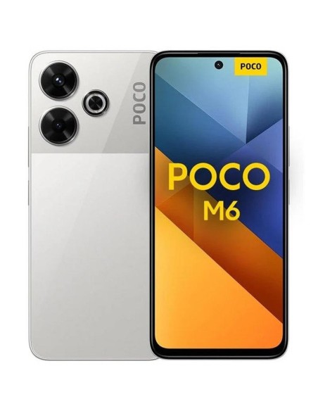 SMARTPHONE XIAOMI POCO M6 6.79 FHD+ HELIO G91 6GB/128GB/108MP/NFC/4G SILVER