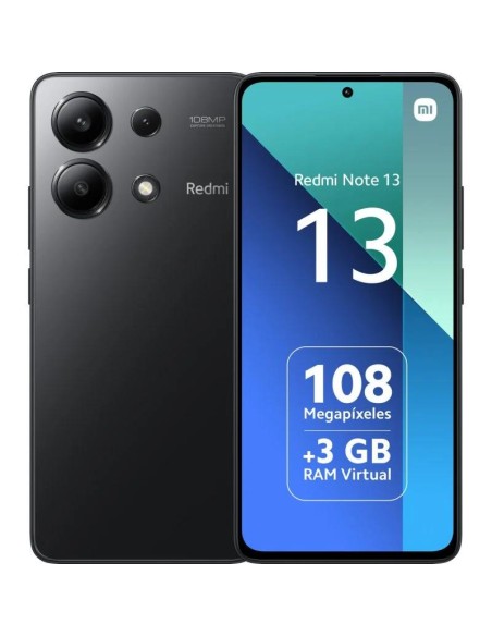 SMARTPHONE XIAOMI REDMI NOTE 13 6.67 FHD+ 6GB/128GB/108MP/NFC/4G BLACK