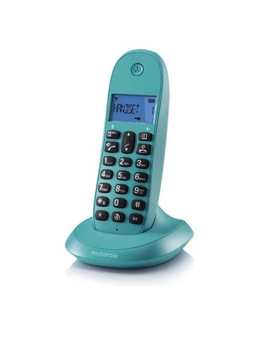 TELEFONO MOTOROLA C1001 LB+ DECT  WIRELESS TURQUESA