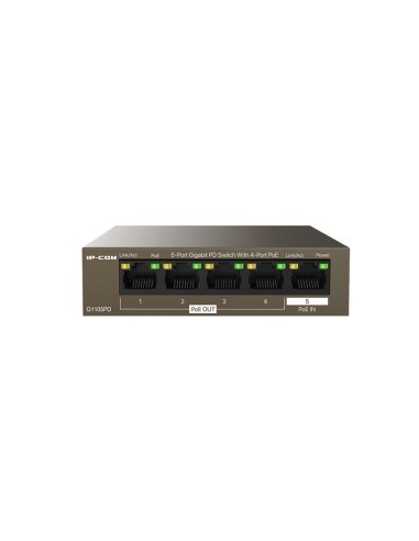 SWITCH IP-COM 5 PUERTOS GIGABIT 4 POE