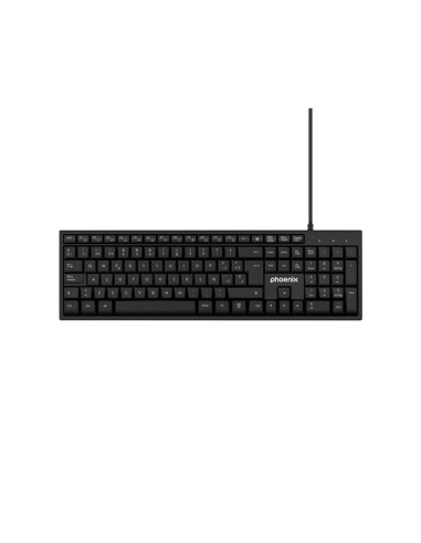 TECLADO PHOENIX K100 USB MULTIMEDIA BLACK