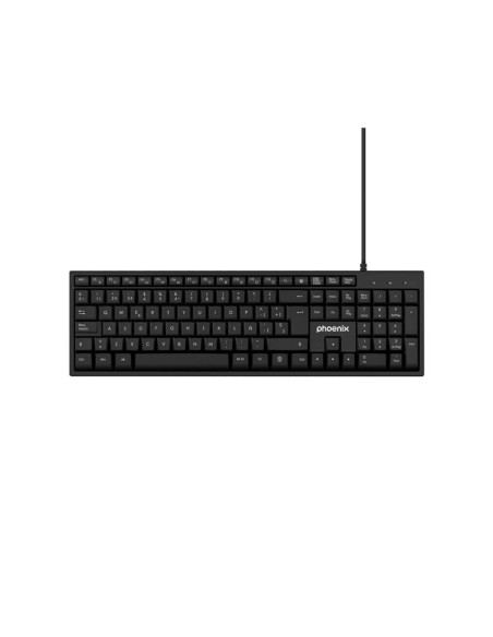 TECLADO PHOENIX K100 USB MULTIMEDIA BLACK