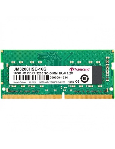 MEMORIA SODIMM 16GB TRANSCEND DDR4 3200MHZ