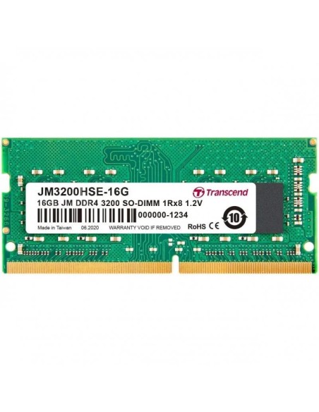 MEMORIA SODIMM 16GB TRANSCEND DDR4 3200MHZ