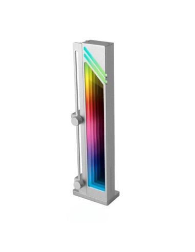 SOPORTE MARS GAMING PARA TARJETA DE VIDEO MAGNETICO RGB SILVER