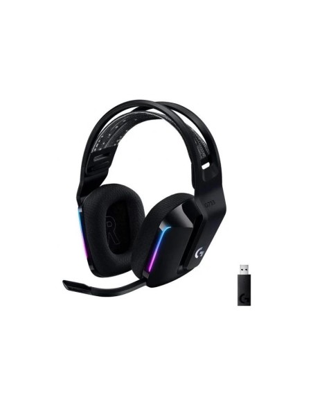 AURICULARES + MICROFONO LOGITECH GAMING G733 RGB WIRELESS BLACK