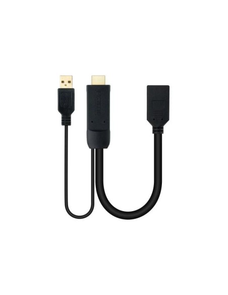 CABLE CONVERSOR NANOCABLE HDMI A DISPLAYPORT 20CM BLACK