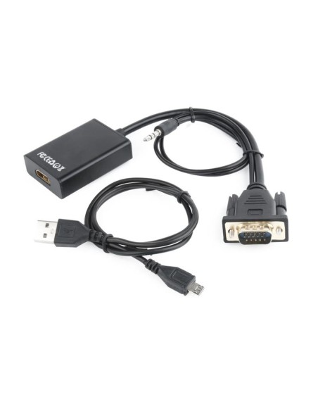 CABLE CONVERSOR GEMBIRD SVGA A HDMI BLACK