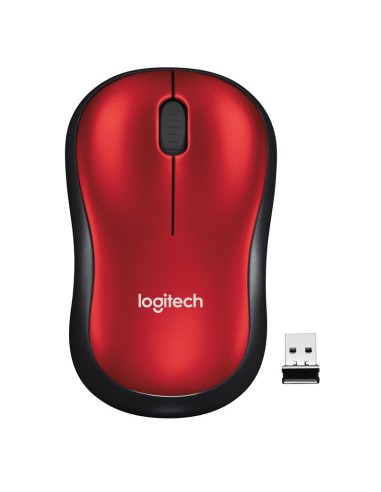 RATON LOGITECH M185 WIRELESS RED