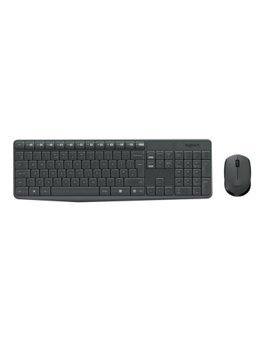 TECLADO + RATON LOGITECH MK235 WIRELESS BLACK