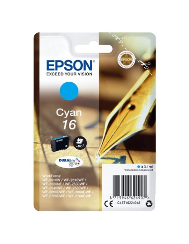 TINTA EPSON C13T16224012 T1622 CYAN 16