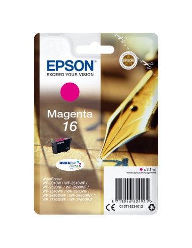 TINTA EPSON C13T16234012 T1623 MAGENTA 16