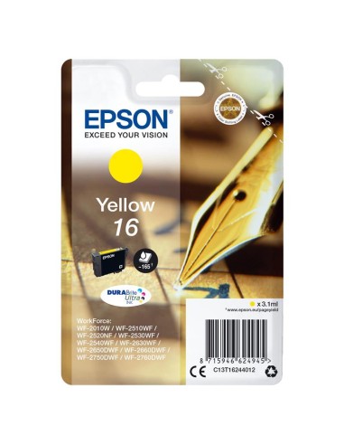 TINTA EPSON C13T16244012 T1624 YELLOW 16