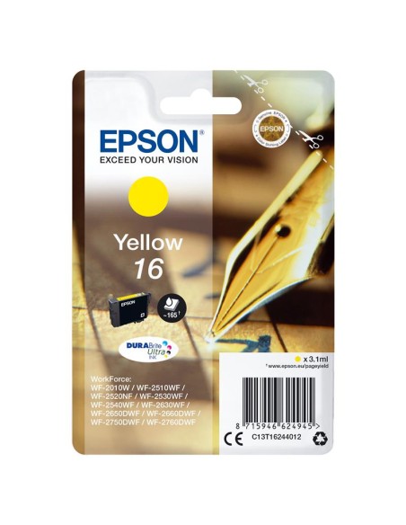 TINTA EPSON C13T16244012 T1624 YELLOW 16