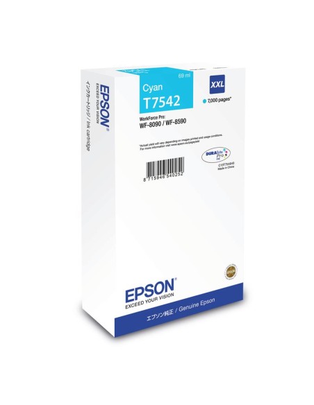 TINTA EPSON C13T754240 XXL CYAN T7542