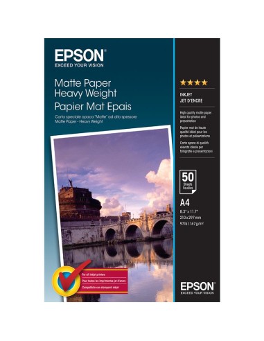 PAPEL EPSON C13S041256 A4 50 HOJAS 167GR.