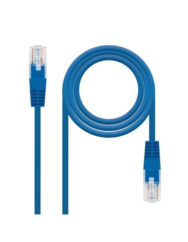 CABLE DE RED CAT.5 UTP FLEX 1M NANOCABLE BLUE