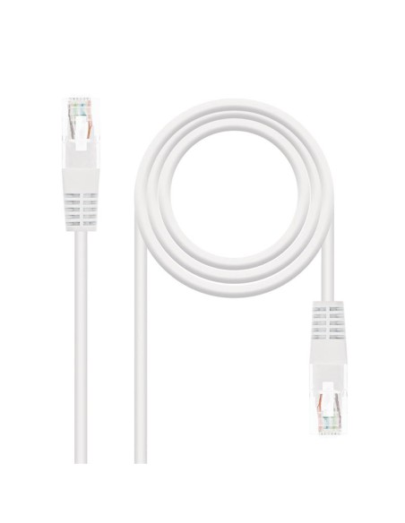 CABLE DE RED CAT.6 UTP 1M NANOCABLE WHITE