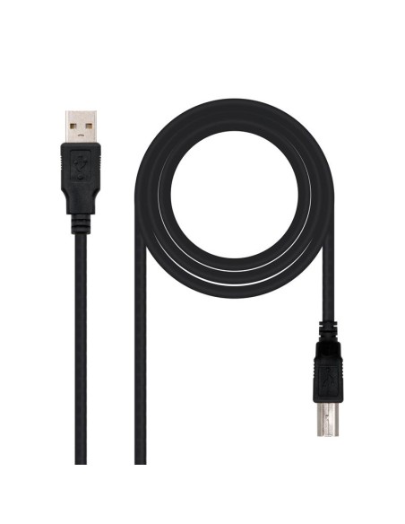 CABLE USB 3M IMPRESORA A/M-B/M NANOCABLE BLACK