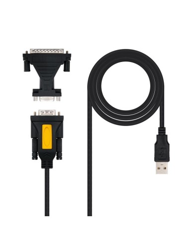 CABLE SERIE - USB 2.0 AM/RS232 1.8M NANOCABLE