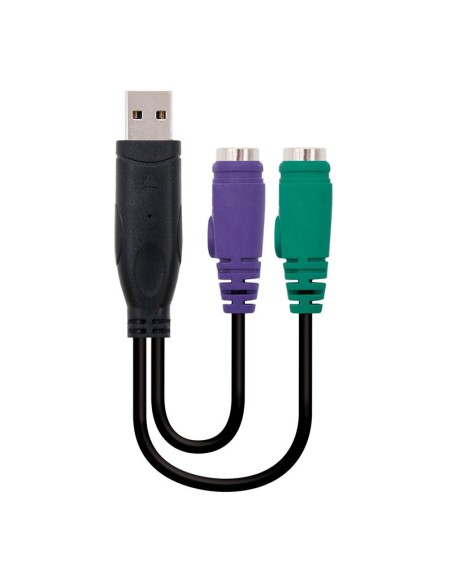 CABLE CONVERSOR PS2 A USB TIPO 2XPS2H-AM 15 CM