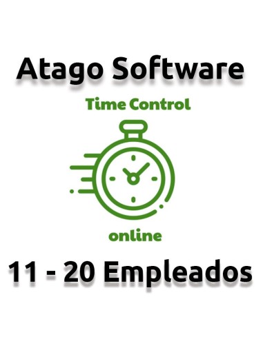 TIME CONTROL DE PRESENCIA ATAGO EN LA NUBE 11-20 EMPLEADOS ( ANUAL )