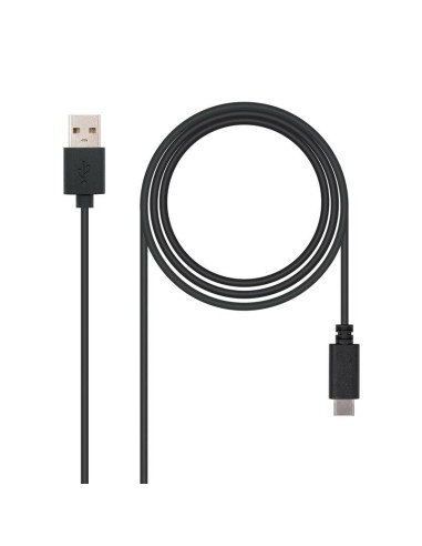 CABLE USB 3A TIPO USB-CM-AM NEGRO 2M NANOCABLE