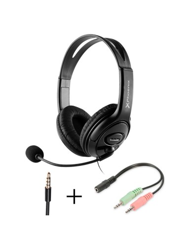 AURICULARES + MICROFONO PHOENIX BLACK JACK