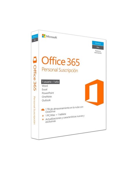 MICROSOFT OFFICE 365 PERSONAL 1LIC - 1 AÑO (LIC ELECTRONICA)