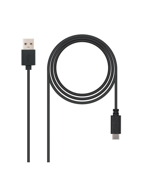 CABLE USB 3A TIPO USB-CM-AM NEGRO 1M NANOCABLE