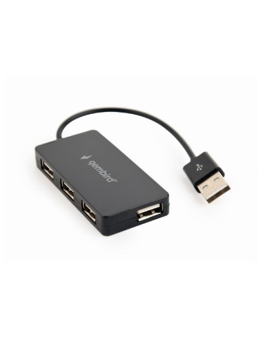 HUB USB GEMBIRD 4 PUERTOS USB 2.0 BLACK