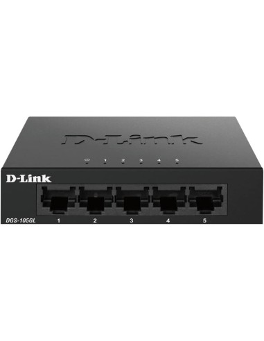 SWITCH D-LINK GIGABIT 5 PUERTOS DGS-105L METALICO