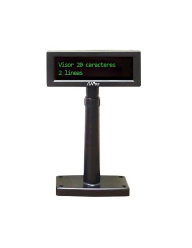 VISOR AVPOS VFD220 USB BLACK 2X20 3YR GARANTIA